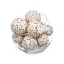 Set di palline decorative Marrone Bianco (12 Unità)