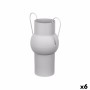 Vaso Grigio Acciaio 22 x 32 x 14 cm (6 Unità)