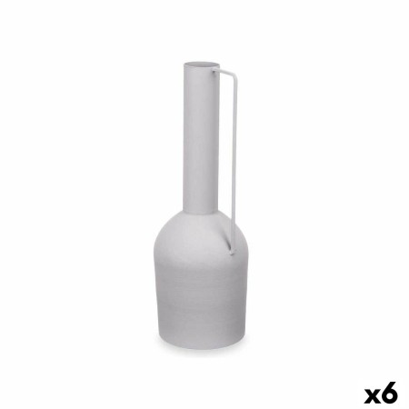 Vaso Alto Grigio Acciaio 13 x 39 x 13 cm (6 Unità)