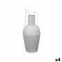 Vaso Con manici Grigio Acciaio 24 x 45 x 18 cm (4 Unità)