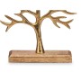 Statua Decorativa Albero Dorato Metallo 22 x 29,5 x 5 cm (6 Unità)