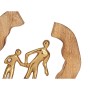 Statua Decorativa Famiglia Dorato Metallo 24,5 x 24,5 x 5 cm (6 Unità)