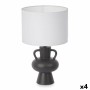 Lampada da tavolo Vaso 40 W Nero Ceramica 24 x 39,7 x 24 cm (4 Unità)