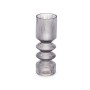 Vaso Righe Grigio Cristallo 8 x 23 x 8 cm (8 Unità)