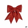 Decorazione Natalizia Fiocco Rosso Plastica 30 x 29 x 4 cm (12 Unità)