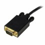 Adattatore DisplayPort a DVI Startech DP2VGAMM3B      Nero 90 cm 0,9 m