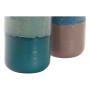 Vaso DKD Home Decor Porcellana Azzurro Verde (11 x 11 x 30 cm) (2 Unità)