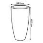 Vaso Elho Bianco Plastica Rotondo Ø 35 cm Ø 34,5 x 61,5 cm