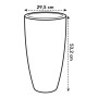 Vaso Elho 8885373042500 Antracite Plastica Rotondo Rotonda