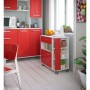 Carrello da Cucina Rosso Bianco ABS (80 x 39 x 87 cm)