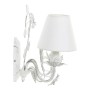 Lampadario DKD Home Decor Bianco Poliestere Metallo 220 V 25W (38 x 22 x 31 cm)