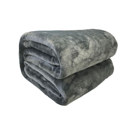 Coperta Poyet Motte Grigio scuro 240 x 220 cm