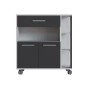 Carrello da Cucina Eco Trolley Melammina ABS Bianco/Grigio (80 x 39 x 87 cm)