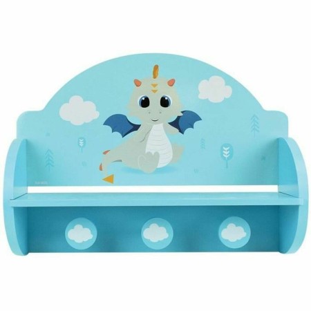 Appendiabiti da parete Fun House Azzurro Legno MDF (33 x 46 x 15 cm)