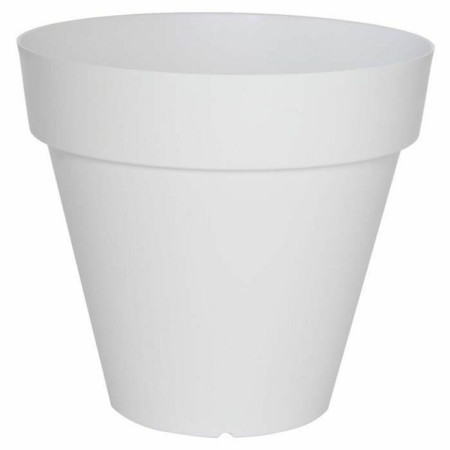 Vaso Riviera Bianco Plastica Quadrato Ø 50 cm