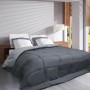 Piumino Letto Poyet Motte Hudson Argentato Grigio 140 x 200 cm