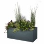 Vaso rettangolare da Balcone EDA Graphit Up Rettangolare 99,5 x 39 x 43 cm Antracite