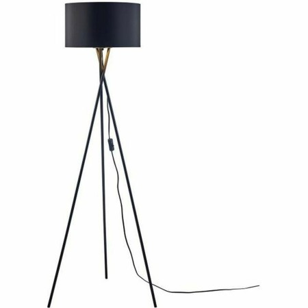 Lampada da Terra Nero Dorato Metallo 40 W