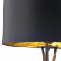 Lampada da Terra Nero Dorato Metallo 40 W