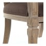 Divano DKD Home Decor Marrone Lino Legno d'albero della gomma Tradizionale (122 x 69 x 72 cm)