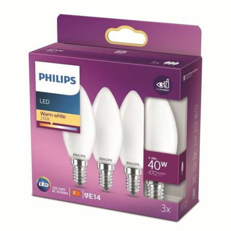 Lampadina LED Philips 8719514272170 40 W A+ F E14 (2700k) (3 Unità)