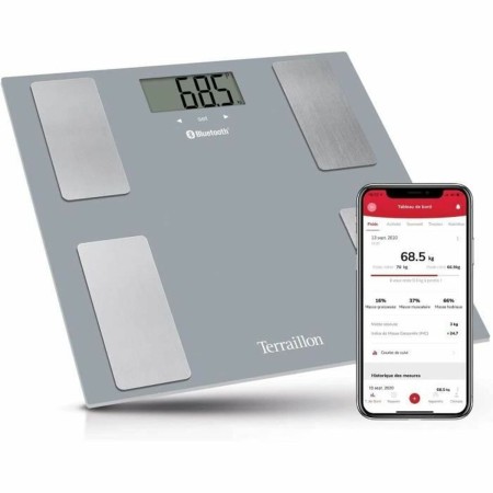 Bilancia Digitale da Bagno Terraillon Smart Connect Grigio