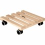 Supporto con Ruote per Vasi EDA  Legno 29 x 29 x 8 cm