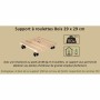 Supporto con Ruote per Vasi EDA  Legno 29 x 29 x 8 cm