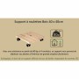 Supporto con Ruote per Vasi EDA  40 x 40 x 8,4 cm Legno