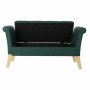 Panca DKD Home Decor 8424001795512 Naturale Legno Poliestere Verde (130 x 44 x 69 cm)