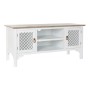 Mobile TV DKD Home Decor Bianco Brad Marrone Chiaro (120 x 45 x 57 cm)