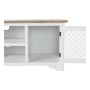 Mobile TV DKD Home Decor Bianco Brad Marrone Chiaro (120 x 45 x 57 cm)