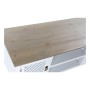 Mobile TV DKD Home Decor Bianco Brad Marrone Chiaro (120 x 45 x 57 cm)