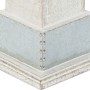 Portacandele DKD Home Decor Bianco Legno di mango (16.5 x 16.5 x 61 cm)