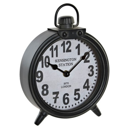 Orologio da Tavolo DKD Home Decor Grigio Scuro Ferro (18.5 x 5.5 x 26 cm)