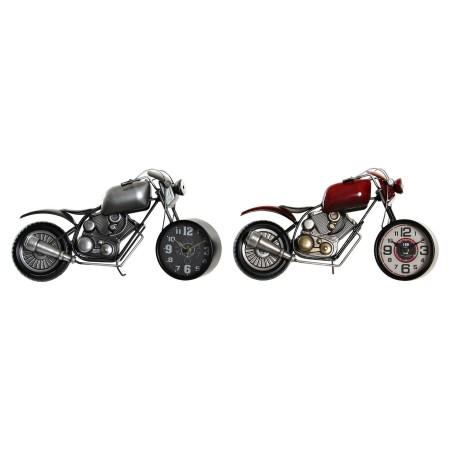 Orologio da Tavolo DKD Home Decor Motocicletta Ferro (2 pcs) (44 x 13.5 x 23 cm)