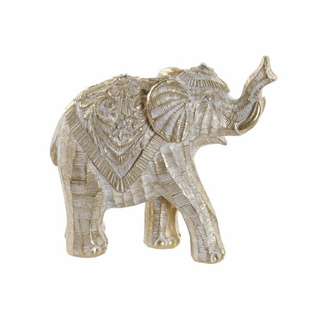 Statua Decorativa DKD Home Decor Elefant Resina (17 x 7.5 x 15 cm)