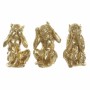 Statua Decorativa DKD Home Decor Resina Scimmia (3 pcs) (13 x 11 x 19.5 cm)