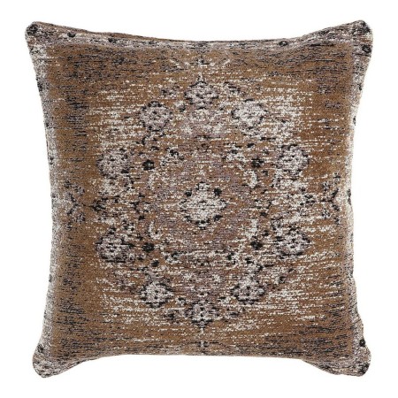 Cuscino DKD Home Decor 8424001832477 Nero Beige Poliestere Alluminio Marrone Chiaro Arabo 60 % Cotone (45 x 12 x 45 cm)