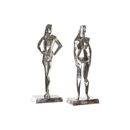 Statua Decorativa DKD Home Decor Alluminio (2 pcs) (23 x 13 x 62 cm)