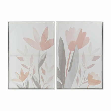 Quadro DKD Home Decor Fiori (62,2 x 3,5 x 90 cm) (2 Unità)