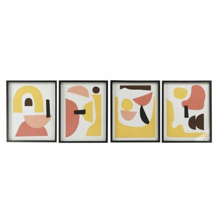 Quadro DKD Home Decor S3017919 Astratto (40 x 2,5 x 50 cm) (4 Unità)