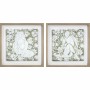 Quadro DKD Home Decor Fiori (42 x 3 x 42 cm) (2 Unità)