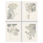 Quadro DKD Home Decor Fiori (55 x 2,5 x 70 cm) (4 Unità)