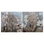 Quadro DKD Home Decor Fiori (100 x 3 x 100 cm) (2 pcs)