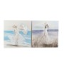 Quadro DKD Home Decor S3018369 Spiaggia Mediterraneo (99,5 x 3,5 x 99,5 cm) (2 Unità)