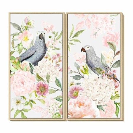 Quadro DKD Home Decor Fiori (60 x 4 x 120 cm) (2 pcs)