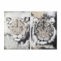 Quadro DKD Home Decor Tigre Coloniale (80 x 3 x 120 cm) (2 Unità)