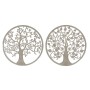 Decorazione da Parete DKD Home Decor Albero Metallo (2 pcs) (60 x 1 x 60 cm)