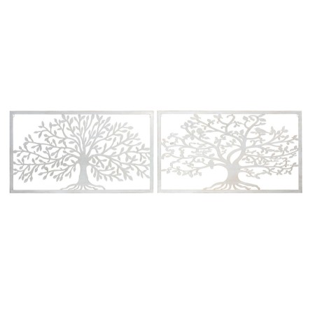 Decorazione da Parete DKD Home Decor Metallo Albero (2 pcs) (84.5 x 1 x 49 cm)